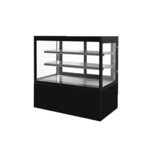 Canmac Cake Counter and Patisserie Display - Front LED 1.2m - Black 120x65x128cm | Canmac Canmac
