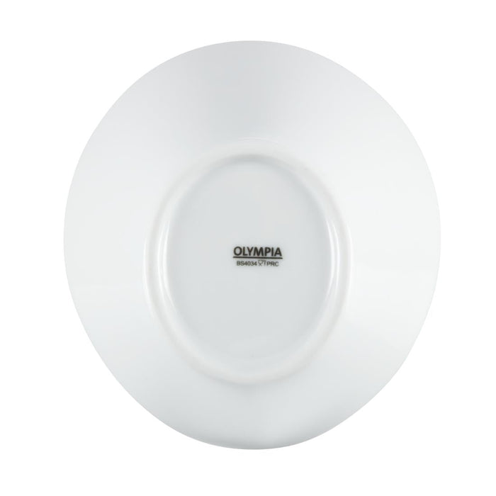 Olympia Whiteware Oval Sloping Bowls 154x 133mm 335ml (4 Pack) Olympia