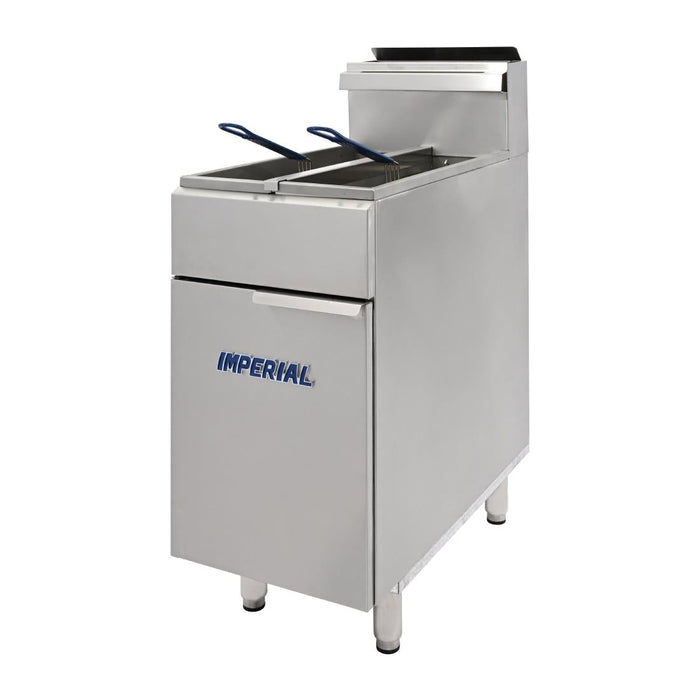 Imperial Twin Tank Twin Basket Free Standing Natural Gas Fryer IFS-2525 Imperial