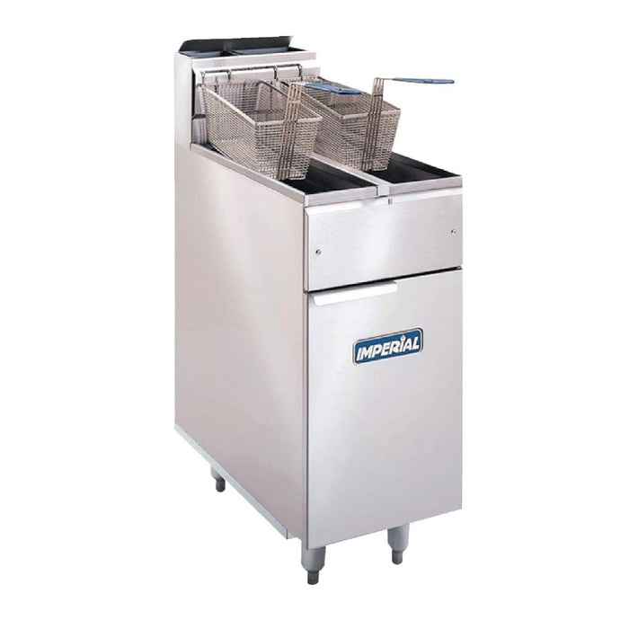 Imperial Twin Tank Twin Basket Free Standing Propane Gas Fryer IFS-2525 Imperial