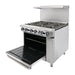 Imperial 6 Burner Propane Gas Oven Range IR6-P Imperial