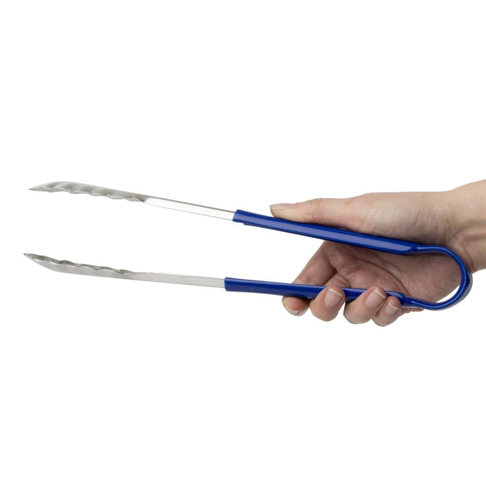 Hygiplas Colour Coded Blue Serving Tongs 300mm Hygiplas