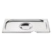 Vogue Stainless Steel 1/3 Gastronorm Notched Lid Vogue