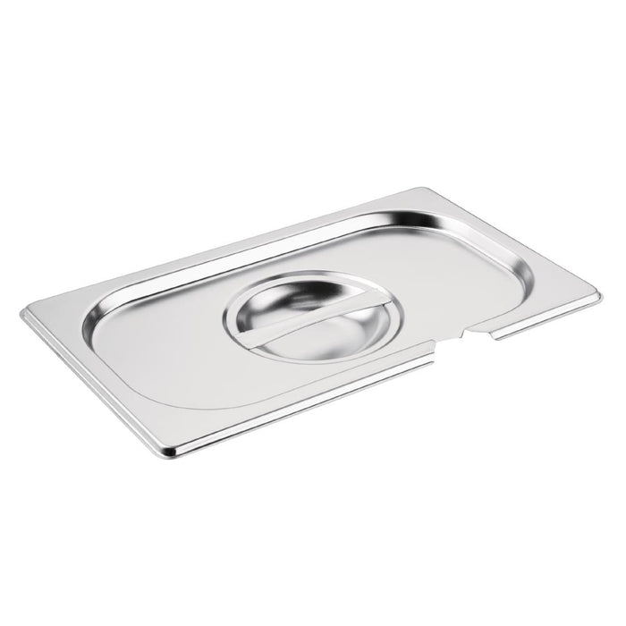 GN 1/4. Quarter Size. Notched. Compatible with all Vogue 1/4 sized gastronorm Trays