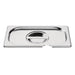 Vogue Stainless Steel 1/4 Gastronorm Notched Lid Vogue