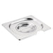 GN 1/6. Sixth Size. Notched. Compatible with all Vogue 1/6 sized gastronorm Trays
