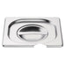 Vogue Stainless Steel 1/6 Gastronorm Notched Lid Vogue