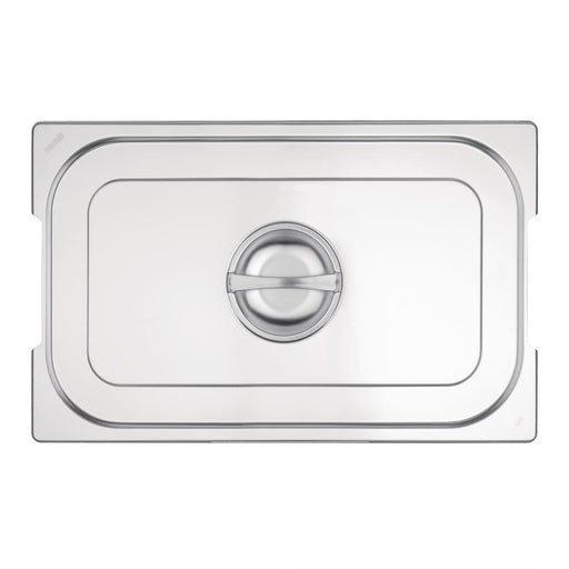 Vogue Stainless Steel 1/1 Gastronorm Handled Tray Lid Vogue