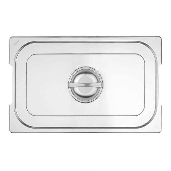 Vogue Stainless Steel 1/1 Gastronorm Handled Tray Lid Vogue