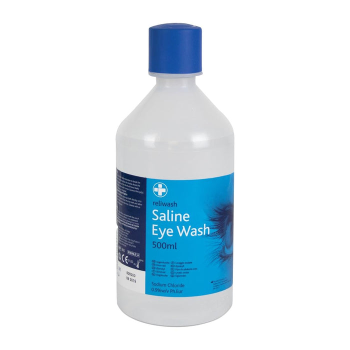 Sterile saline eye wash