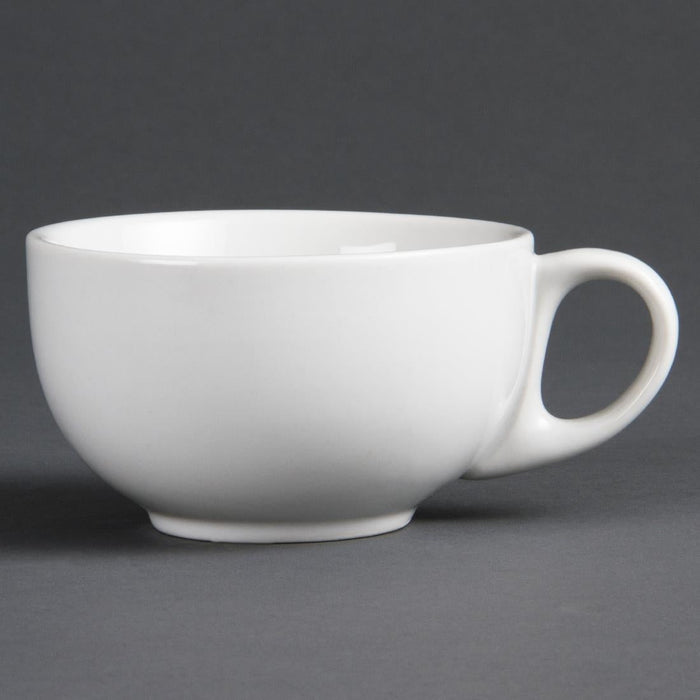 Olympia Whiteware Cappuccino Cups 10oz 284ml (12 Pack) Olympia