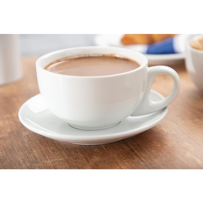 Olympia Whiteware Cappuccino Cups 10oz 284ml (12 Pack) Olympia