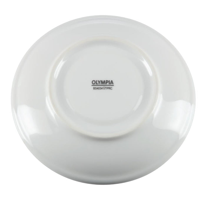 Olympia Whiteware Stacking Saucers 150mm (12 Pack) Olympia