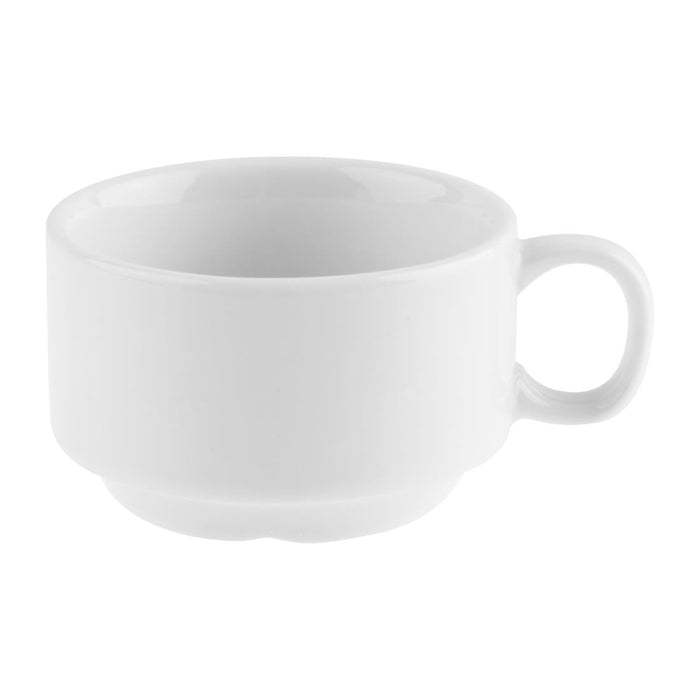 Olympia Whiteware Stacking Espresso Cups 85ml 3oz (12 Pack) Olympia