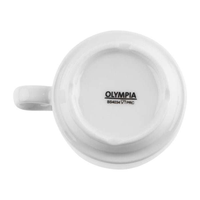 Olympia Whiteware Stacking Espresso Cups 85ml 3oz (12 Pack) Olympia