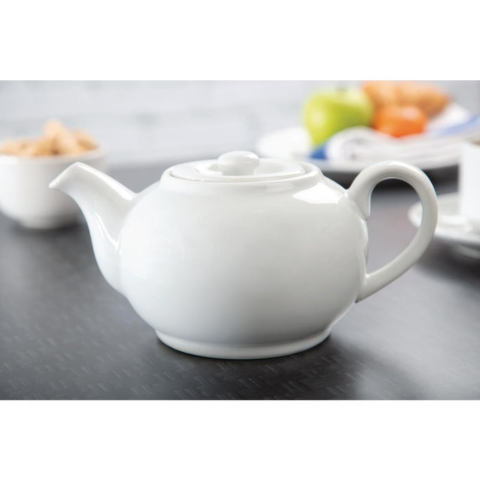 Olympia Whiteware Teapots 876ml (4 Pack) Olympia
