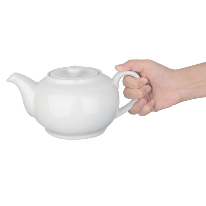 Olympia Whiteware Teapots 876ml (4 Pack) Olympia