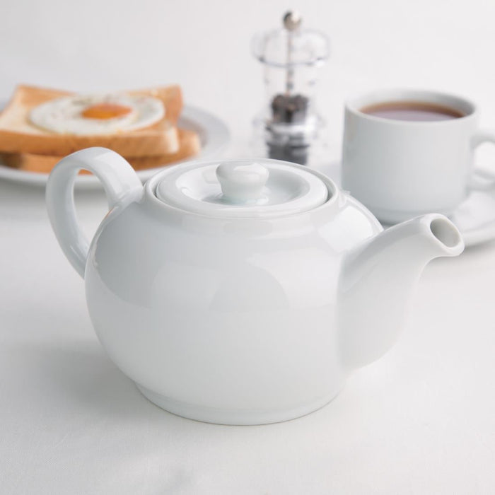 Olympia Whiteware Teapots 876ml (4 Pack) Olympia