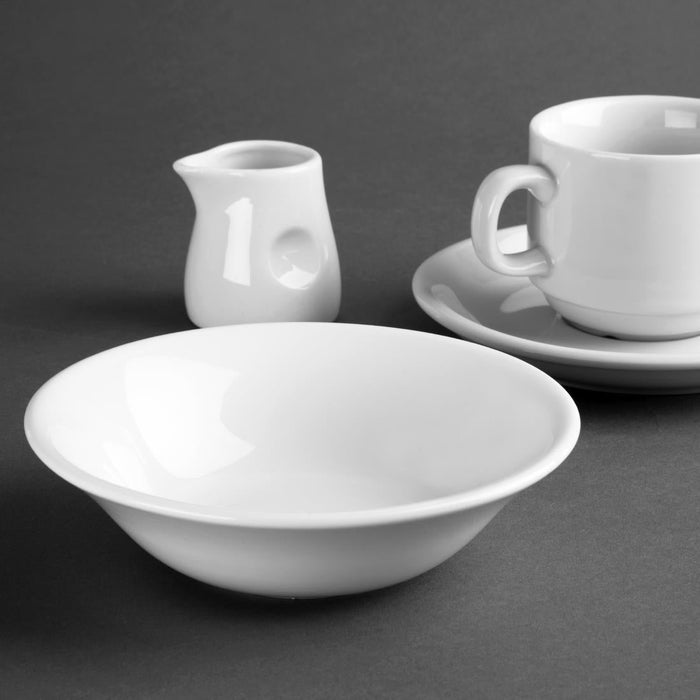 Olympia Whiteware Oatmeal Bowls 150mm 300ml (12 Pack) Olympia