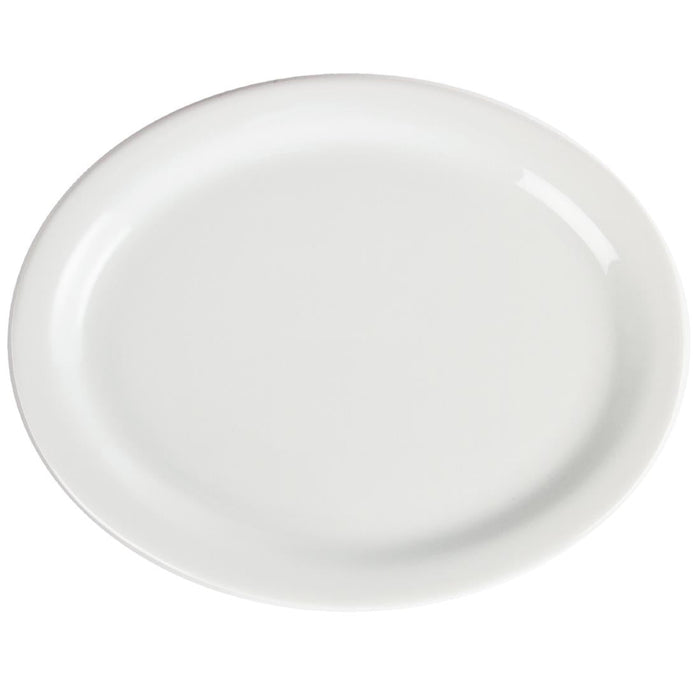 Olympia Whiteware Oval Platters 250mm (6 Pack) Olympia