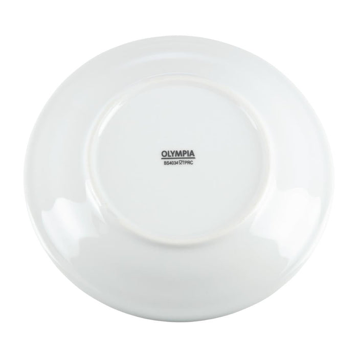 Olympia Whiteware Wide Rimmed Plates 165mm (12 Pack) Olympia