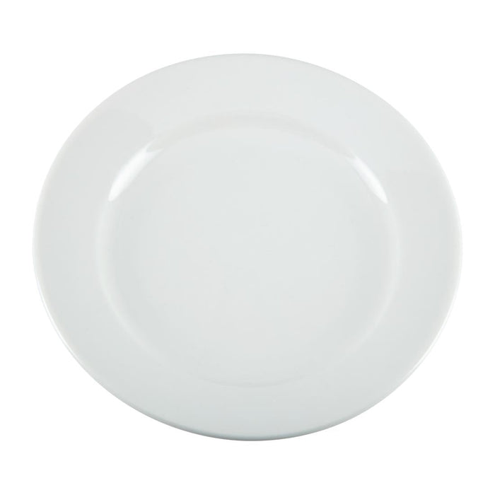 Olympia Whiteware Wide Rimmed Plates 165mm (12 Pack) Olympia