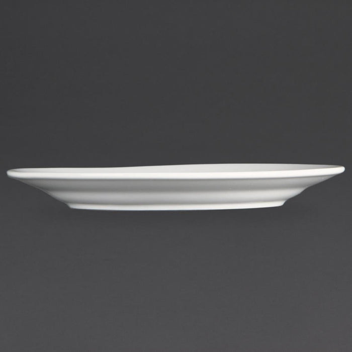 Olympia Whiteware Wide Rimmed Plates 202mm (12 Pack) Olympia