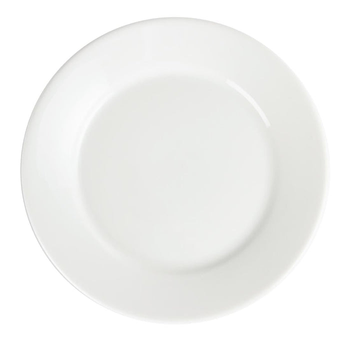 Olympia Whiteware Wide Rimmed Plates 230mm (12 Pack) Olympia
