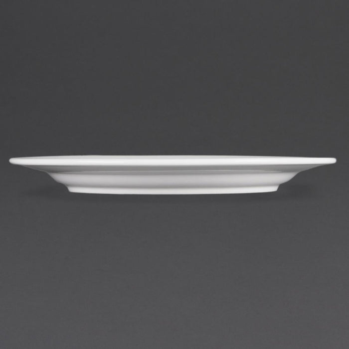 Olympia Whiteware Wide Rimmed Plates 280mm (6 Pack) Olympia