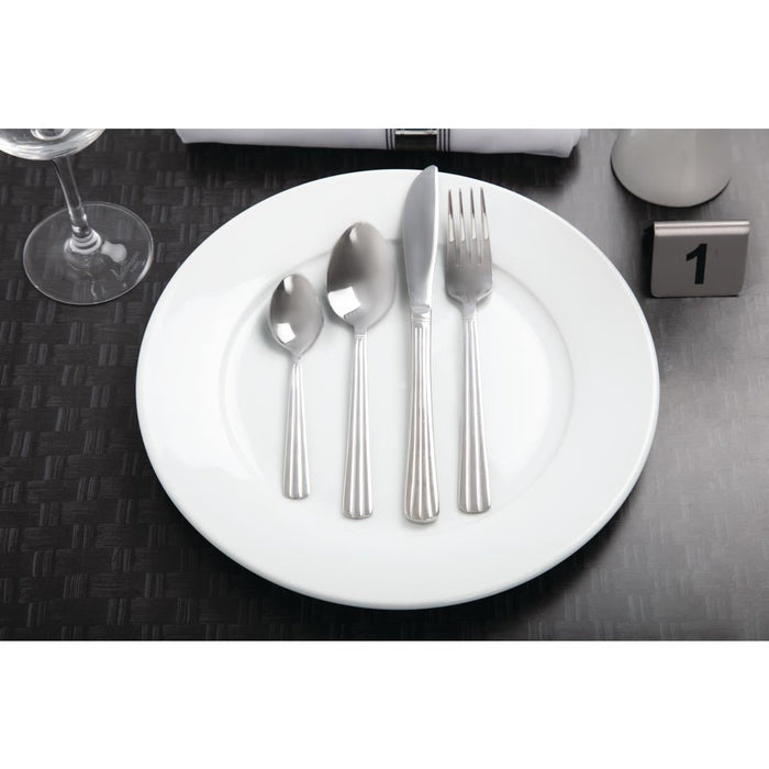 Olympia Whiteware Wide Rimmed Plates 280mm (6 Pack) Olympia