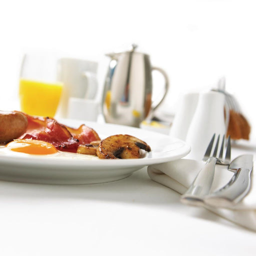 Olympia Whiteware Wide Rimmed Plates 310mm (6 Pack) Olympia