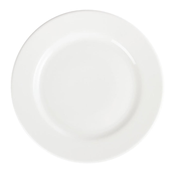 Olympia Whiteware Wide Rimmed Plates 310mm (6 Pack) Olympia