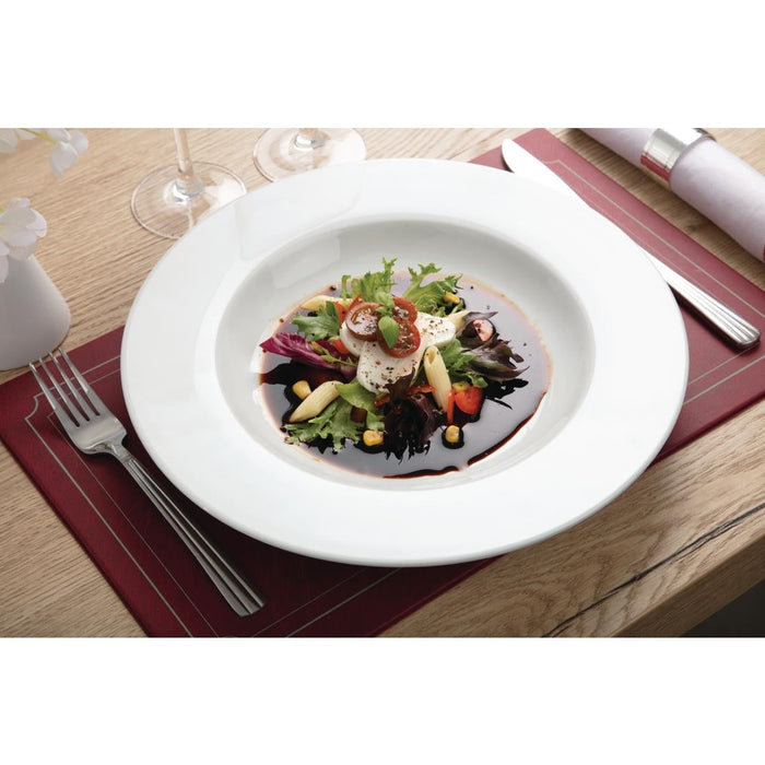 Olympia Whiteware Pasta Plates 310mm (4 Pack) Olympia