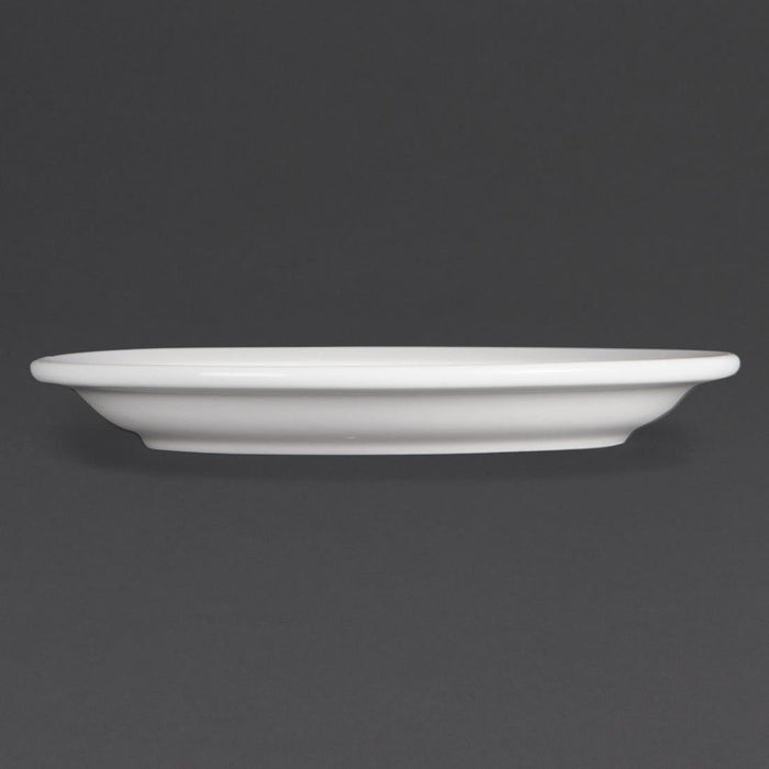 Olympia Whiteware Narrow Rimmed Plates 150mm (12 Pack) Olympia