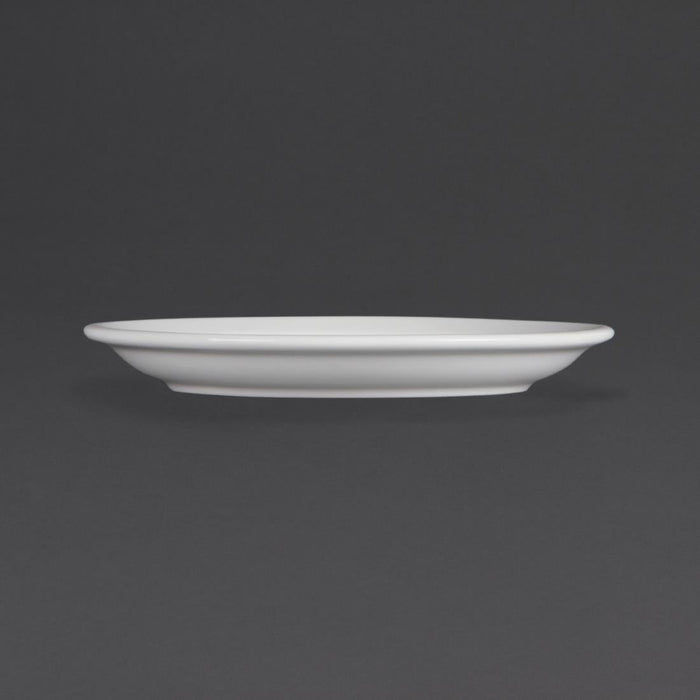 Olympia Whiteware Narrow Rimmed Plates 180mm (12 Pack) Olympia
