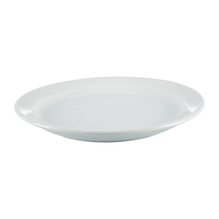 Olympia Whiteware Narrow Rimmed Plates 180mm (12 Pack) Olympia