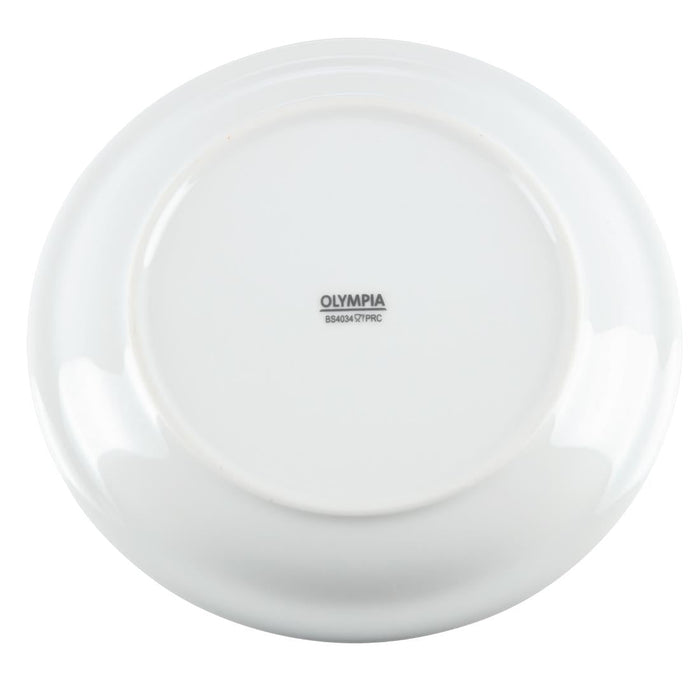 Olympia Whiteware Narrow Rimmed Plates 180mm (12 Pack) Olympia