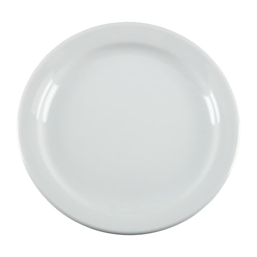 Olympia Whiteware Narrow Rimmed Plates 180mm (12 Pack) Olympia