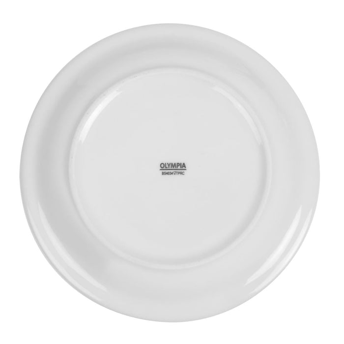 Olympia Whiteware Narrow Rimmed Plates 202mm (12 Pack) Olympia
