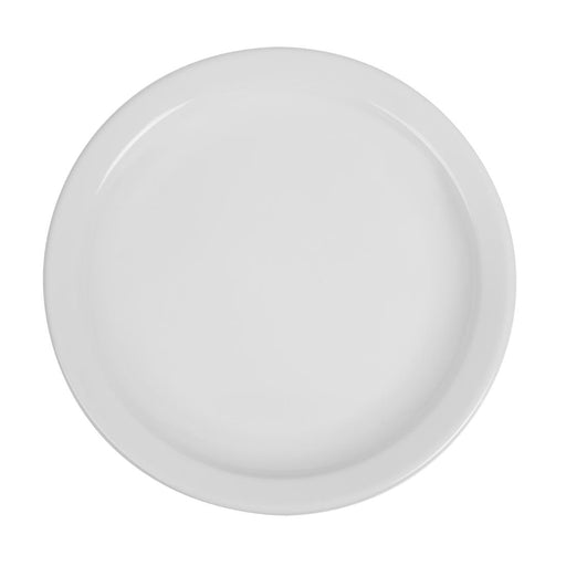 Olympia Whiteware Narrow Rimmed Plates 250mm (12 Pack) Olympia