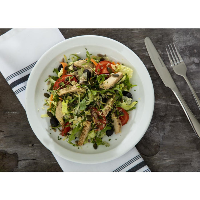 Olympia Whiteware Narrow Rimmed Plates 250mm (12 Pack) Olympia