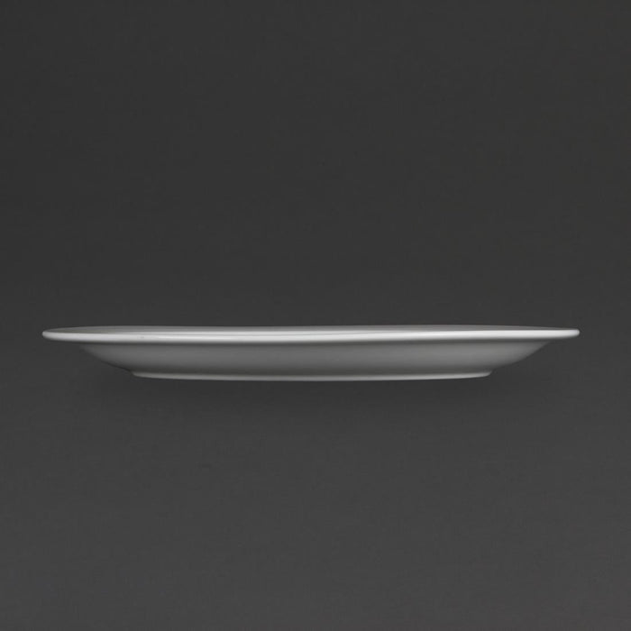 Olympia Whiteware Narrow Rimmed Plates 280mm (6 Pack) Olympia
