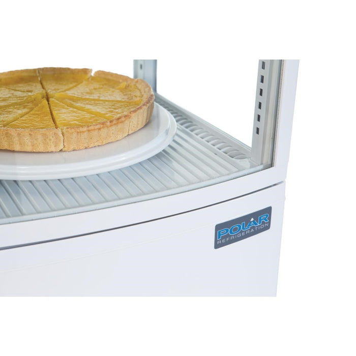 Polar C-Series Energy Efficient Curved Door Display Fridge White 86Ltr Polar