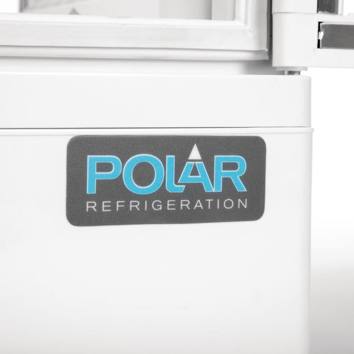 Polar C-Series Energy Efficient Curved Door Display Fridge White 86Ltr Polar