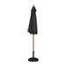 Bolero Round Parasol 2.5m Diameter Black Bolero