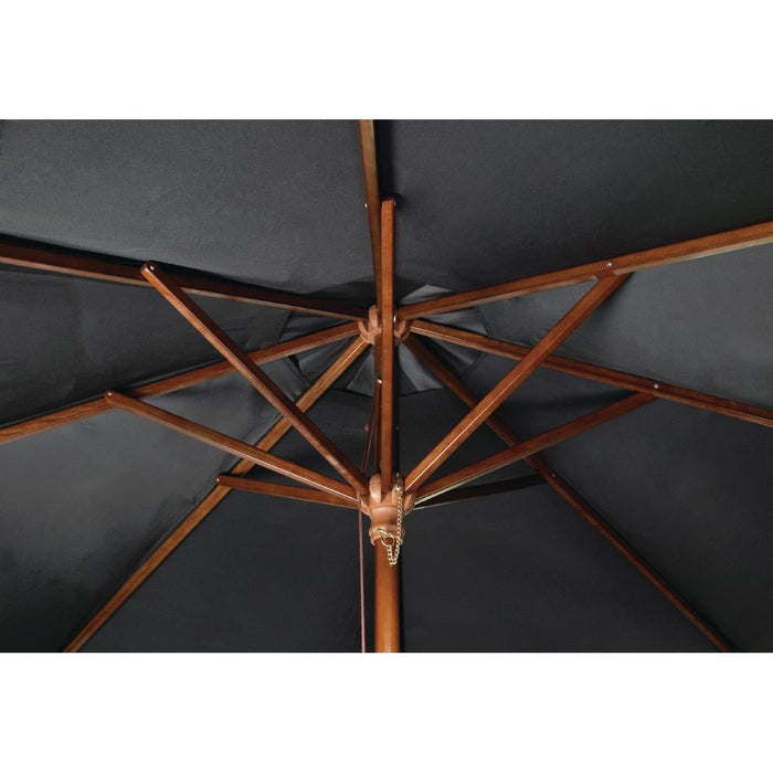 Bolero Round Parasol 2.5m Diameter Black Bolero
