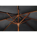 Bolero Round Parasol 2.5m Diameter Black Bolero