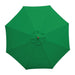 Bolero Round Parasol 3m Diameter Green Bolero