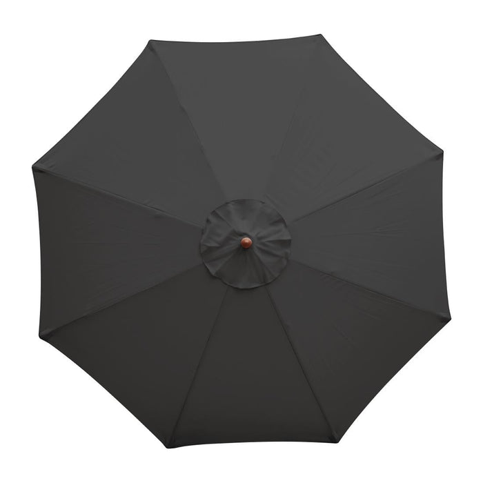 Bolero Round Parasol 3m Diameter Black Bolero