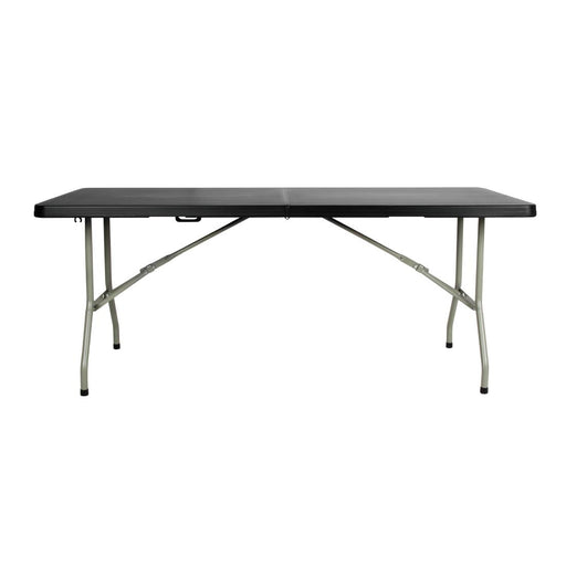738(H) x 1836(L) x 760(W)mm. Steel frame. Polyethylene top